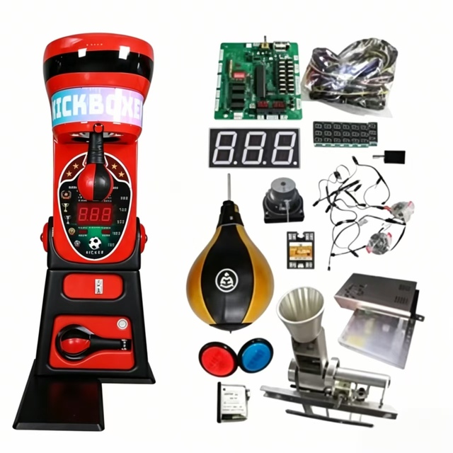 Sport Arcade Interactive Redemption Coin Operated Ultimate Big Punching Bag Boxing Game Machine With Kicking Arcade Machine