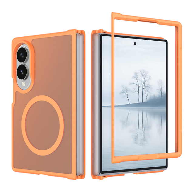 Custom Color Matte Frosted Anti Fingerprint Strong Magnetic Anti-Fall Shockproof Phone Case Cover for iPhone 18 Fold