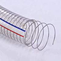 Tuyau en caoutchouc transparent résistant aux hautes températures, renforcé de fils en PVC PU, absorbant l'eau sous vide