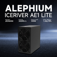 Machine de minage ASIC IceRiver AE1 Lite ALEO Miner 300MH s Hashrate 500W Consommation électrique Ethernet