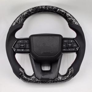 Volant à bouton noir 2008 2021 <span class=keywords><strong>GR</strong></span> Style volant en Fiber de carbone pour Toyota LAND CRUISER LC79 LC76 LC70 - Product Image 5