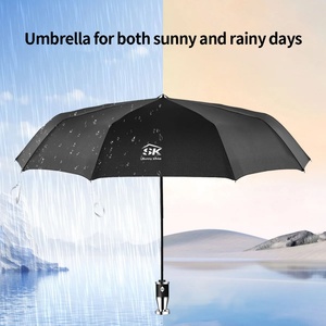 Factory Price Direct Supply Compact Foldable Travel Three-Folding <b>Iron</b> Frame Manual/Auto Open <b>Lightweight</b> Umbrella Auto Close - Product Image 4