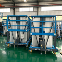 Échelle télescopique multifonctionnelle haut de gamme 5m 8m 16m, élévateur personnel double mât en alliage d'aluminium, élévateur électrique pour personne 10m