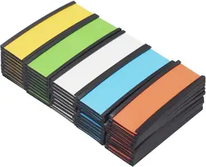 פופולרי צבעוני מגנטי נתונים כרטיס מחזיק עם כרטיס נייר עבור מחסן מדף ארגון