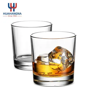 Atacado Personalizado 330ml 11 Onça Duplo Old Fashioned Heavy Base Bar Cocktail Round Crystal Glass Whisky Copos para Whisky Scotch