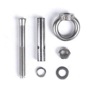 Boulon à œil de levage en acier inoxydable 304 316 de haute qualité, boulon <span class=keywords><strong>d</strong></span>'expansion <span class=keywords><strong>d</strong></span>'ancre en béton avec anneau et crochet fermé - Product Image 2