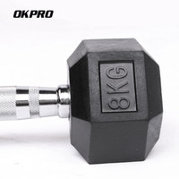 Ventes Directes Usine Haltères Hexagonaux Noirs Personnalisables Logo Caoutchouc Poids Libres Musculation Salle de Sport Haltères Hexagonaux en Caoutchouc