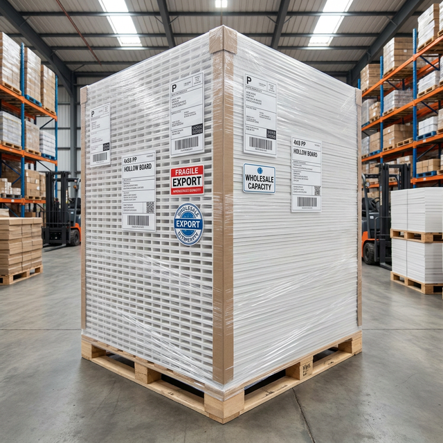 Wholesale Eco-Friendly for Plastic Board with Cutting Service 4x8 ft Bulk Pallet Export for Global Sourcing