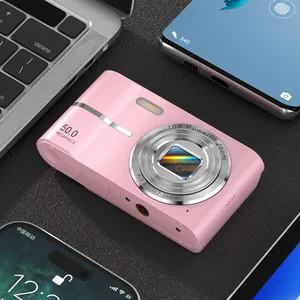 Cámara Digital de 1080P, cámara de Vlogging de enfoque automático para niños, 50MP, 16X, Zoom Digital, antivibración, cámara Selfie DE VIAJE PARA NIÑOS