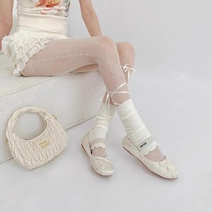 Medias de nailon y seda al por mayor, sin costuras, con encaje hermoso, transparentes, finas, sexys - Product Image 3