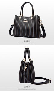 Hot Selling High Quality PU Lady Tote <b>Bag</b> Handbag Luxury Women's Handbags Wholesale - Product Image 4