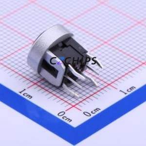 ML6-H4K12PGVA Tactile Switch Through hole Component (THT) Switch Single Pole Single Throw Round Button Through Hole 9.9mm - Product Image 2