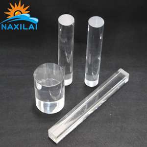 Naxilai 40mm nửa vòng Rod Acrylic hình bán nguyệt hình dạng rắn nhựa PMMA Thanh dính cho DIY Thủ công mỹ nghệ dự án - Product Image 5