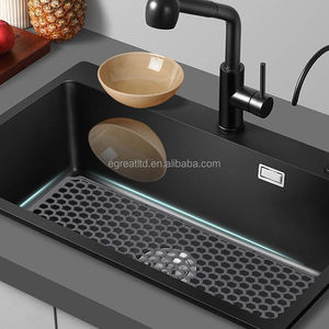Custom Silicone Sink Protector <b>Mat</b>,Non-slip Kitchen <b>Bar</b> Sink Drain Pad Net Non-slip Dish Drain <b>Mat</b> for Kitchen - Product Image 6