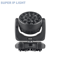 Projecteur LED RVBW à tête mobile, couleur pleine, réglable, zoom 4-45x, étanche IP65, en aluminium moulé sous pression, durée de vie 50000h, pour scène