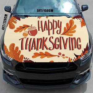 5X4ft Custom Car Hood Cover <b>Flags</b> the Feast of Thanksgiving Day Sports Games Gift Hood Cover - Product Image 4