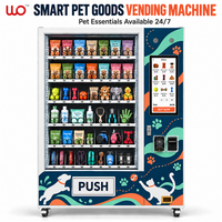 Distributeur automatique de produits pour animaux de compagnie en acier inoxydable avec écran tactile, surveillance à distance, ouverture 24h/24, pour friandises pour chiens, nourriture pour chats, jouets