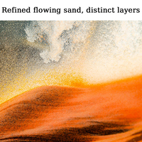 Décoration de table de sable 3D en gros, art liquide, sablier en mouvement, montagne de sable qui coule, sable mouvant, image d'art, décoration de la maison