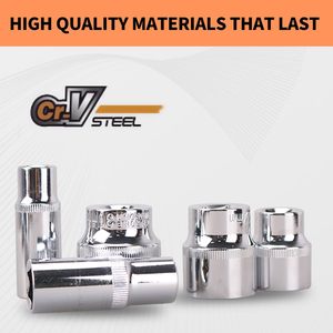 121PCs 1/4 "3/8" 1/2 "Juego de llaves de vaso, juego de llaves de vaso de trinquete para el mantenimiento del hogar o del automóvil - Product Image 6