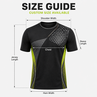 Kaos Latihan Basket Pria Custom, Cepat Kering, Motif Geometris Segitiga, Kerah Bulat, untuk Klub Basket dan Latihan Harian