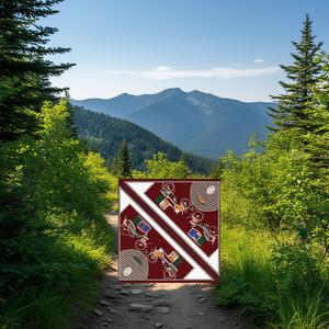 Fulari Sciarpa triangolare multifunzionale 60x135 cm in poliestere stampato per uomo e donna, accessorio di moda - Product Image 3