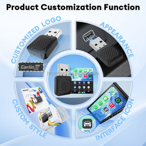 Adaptateur USB Carlinkit Mini Ultra 2Air sans fil CarPlay Android Auto type C, dongle CarPlay 2 en 1, système musical Siri Waze AI Box - Product Image 2