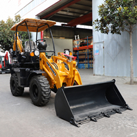 Traktor Backhoe Loader 4x4 EPA 4 Wheel Drive Baru, Traktor Backhoe Loader 4x4 untuk Dijual