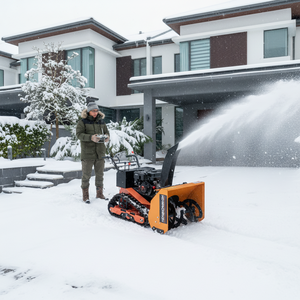Souffleuse à neige télécommandée sur chenilles, machine robuste pour routes municipales, fermes et allées, certifiée EPA CE, vente directe usine - Product Image 1