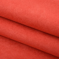 Tissu en daim polyester écologique Composites simili couleur cuir microfibre pour chaussures canapés sacs