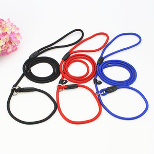 P-Chain Dog Leash Polyester Solid Color Medium Large Small Dogs Border Collie Walker Lead - Product Image 2