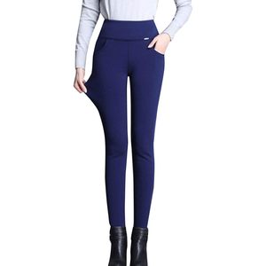 Pantalones Deportivos de Cintura Alta para Mujer, Forrados de Sherpa, Gruesos y Cálidos para Invierno, Transpirables y Elásticos, Marca FOXA - Product Image 1
