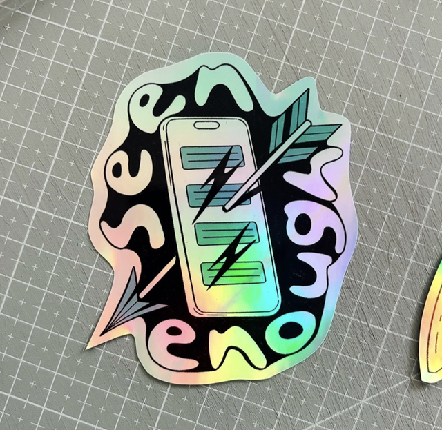 Custom Holographic Die-Cut Stickers Waterproof Custom Design Printed Vinyl Stickers Decoration Mobile Phone Case Wholesale