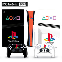 Sticker Vinyle Anniversaire 30 Ans Couleur Gris Classique pour PS5 Pro Édition Disque, Housse/Peau pour Console et 2 Manettes