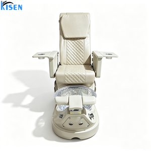 เก้าอี้นวดทำเล็บเท้าไฟฟ้า KISEN 2026 Pu Salon Station Furniture รุ่นทันสมัยหรูหราสำหรับทำเล็บมือและเล็บเท้า พร้อมอ่างแช่เท้า - Product Image 1