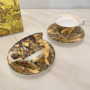 Nueva Taza y Platillo de Porcelana China de la Serie D con Descuento para el Té de la Tarde Europeo - Product Image 6