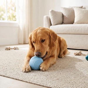 Custom Durable Rubber Chew Toys for Dogs Medium Size Solid Color Interactive Play Balls and <b>Dumbbell</b> Shape Design - Product Image 6