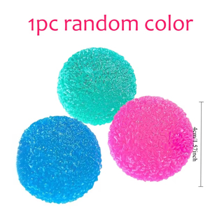 ของเล่นบีบมอจิสีฟ้ารูปทรงลูกบอลน้ำแข็ง มอลโทส ของเล่นเสริมพัฒนาการประสาทสัมผัส ของเล่นบีบคลายเครียดแบบใส ของเล่นบีบคลายความเครียดแบบคืนตัวช้า - Product Image 3