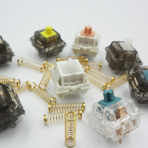 สปริงสแตนเลสชุบทอง24K สำหรับคีย์บอร์ด DIY,สปริงแบบกำหนดเองสำหรับการเปลี่ยนสวิตช์ <span class=keywords><strong>MX</strong></span> - Product Image 3