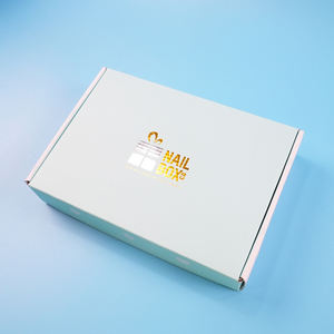 Logotipo personalizado y tamaño Caja de maquillaje Embalaje de regalo Premium Azul claro Reciclable Diseño plegable Ahorre costo de envío Caja de cosméticos - Product Image 5