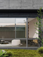 Ventana Abatible Moderna de Alta Resistencia, Fabricada en Aleación de Aluminio Estructural, Grosor de Pared de 1.8 mm, Rotura de Puente Térmico Multicavidad, Doble Acristalamiento Templado