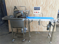 Mini machine d'enrobage de chocolat de table 2023, petite ligne de fabrication de chocolat pour la production de plaquettes de bar et de biscuits