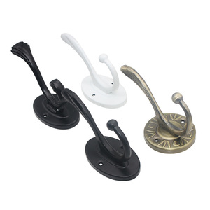 Zinc Alloy Wall <b>Hooks</b> Round Self <b>Adhesive</b> Coat And Cap Hangers For Bathroom Cabinet Use - Product Image 1
