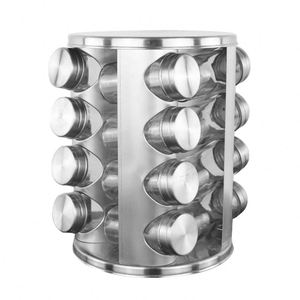 ชั้นวางเครื่องปรุงหมุนได้สำหรับครัวบ้าน ขายดีอันดับต้นๆ  วัสดุสแตนเลส - Product Image 3