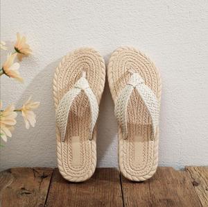 Nuove Ciabatte Estive Eleganti da Spiaggia per Donna, Infradito Casual Effetto Paglia, Sandali all'Ingrosso - Product Image 3