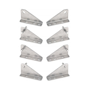 Bisagras de puerta de acero inoxidable de 3 mm de grosor para refrigerador y congelador, 4 y 6 puertas, fácil instalación, superficie pulida - Product Image 1