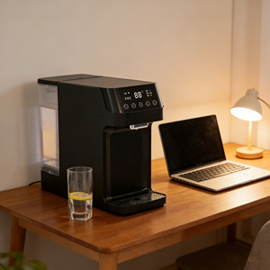 卸売家庭用ブラック新デザイン逆浸透膜浄水器システムタンクレス電気式卓上温冷水ディスペンサー - Product Image 6