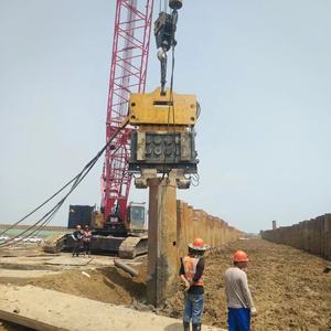 เครื่องตอกแผ่นเหล็กไฮดรอลิกเครื่องตอกเสาเข็มไฟฟ้าเครื่องตอกเสาเข็มในทะเล - Product Image 2