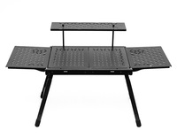 Table de camping pliante IGT Table de combinaison, table de gril pliable en alliage d'aluminium, table légère pour pique-nique en plein air