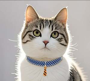 Collier de chien de luxe de haute qualité, ornement de cou d'animal familier collier de chaton décoratif sangle de cou de chiot collier réglable de chat de chien - Product Image 1