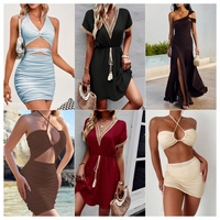 Robes d'été décontractées pour femmes, vente en gros, liquidation, styles variés, tailles mixtes, surplus de stock, liquidation